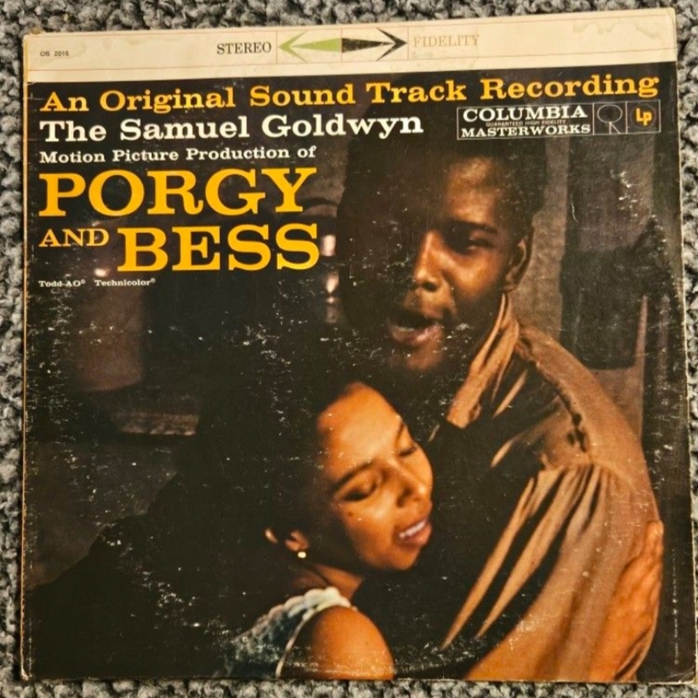 Vintage 1960s Porgy and Bess Soundtrack Vinyl Record LP